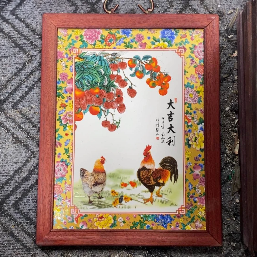 瓷37*28 景德镇瓷板画柴窑烧制