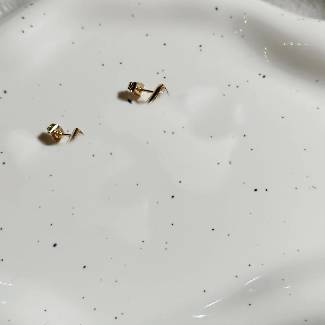 铜合金合成锆石耳饰 耳钉百搭5818