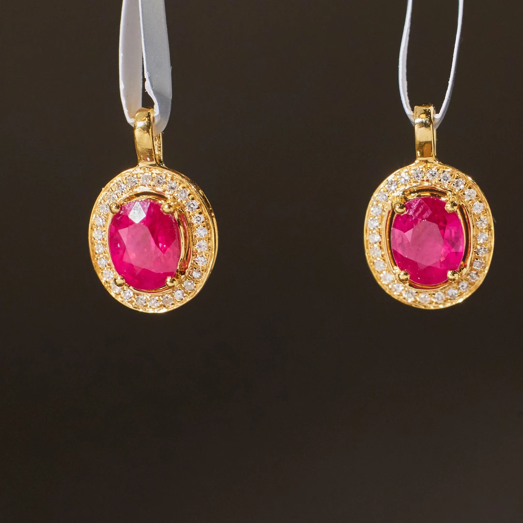 玉峰珠宝【安娜】红宝石吊坠18K金【S2063】多样性发一