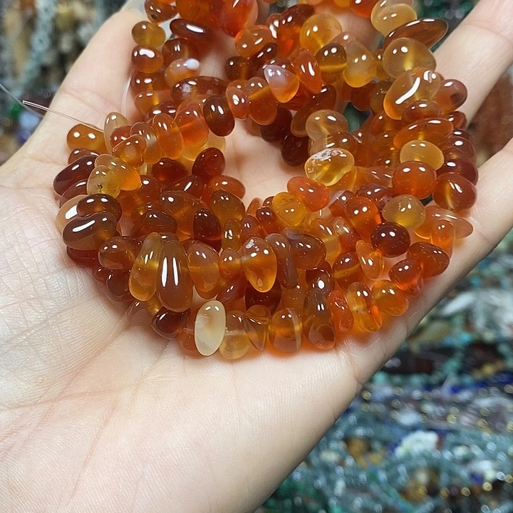 玛瑙/玉髓未镶嵌珠宝半成品玛瑙绕手4圈