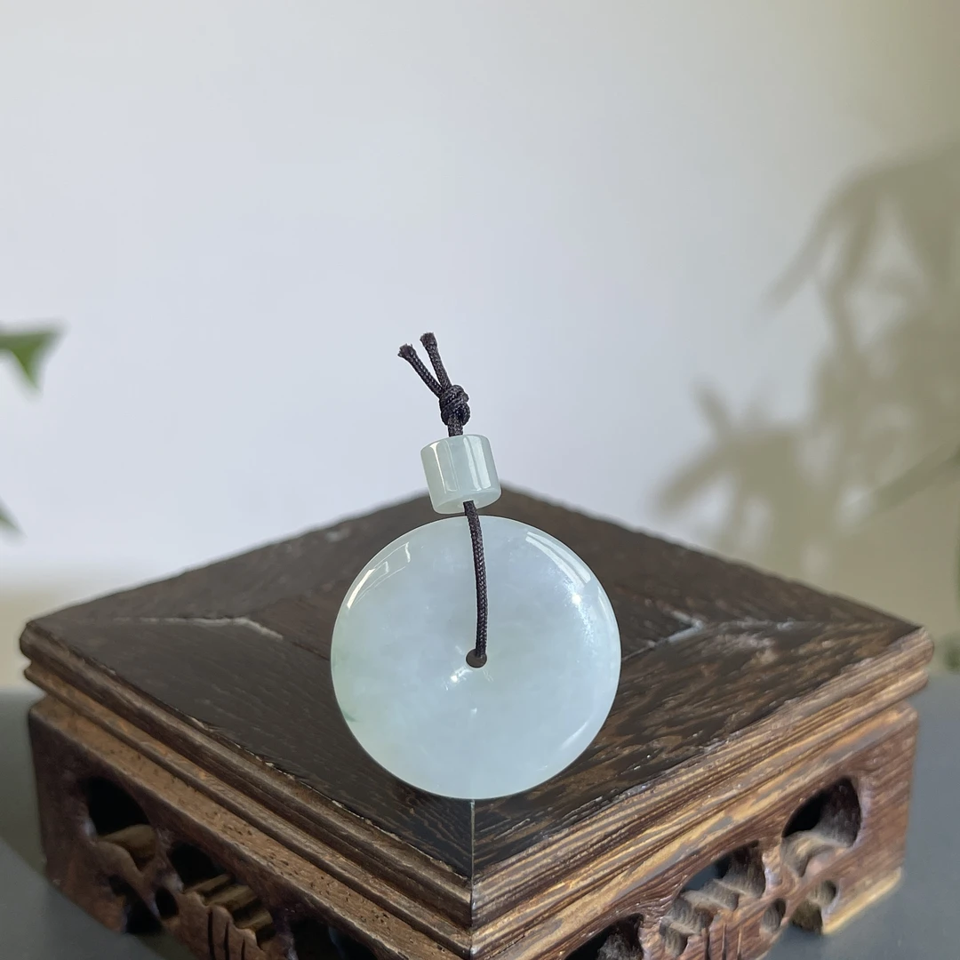 JGA20-28    天然缅甸A货翡翠   平安扣