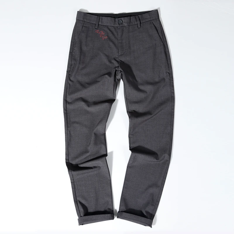 mengkoutou秋冬厚款绅士西裤男士时尚高端休闲裤百搭中青年商务男