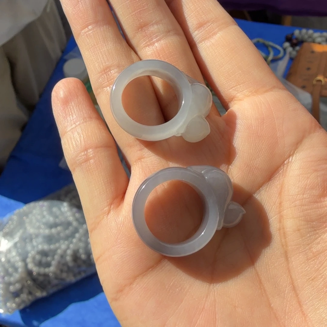 和田玉未镶嵌颈饰烟紫戒指三国弟弟多样性拍一发一