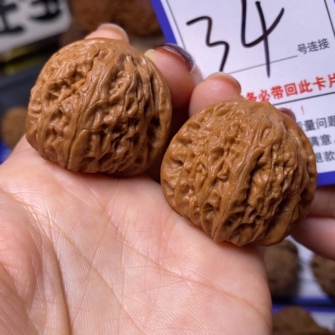 把件文玩核桃36铁锤34