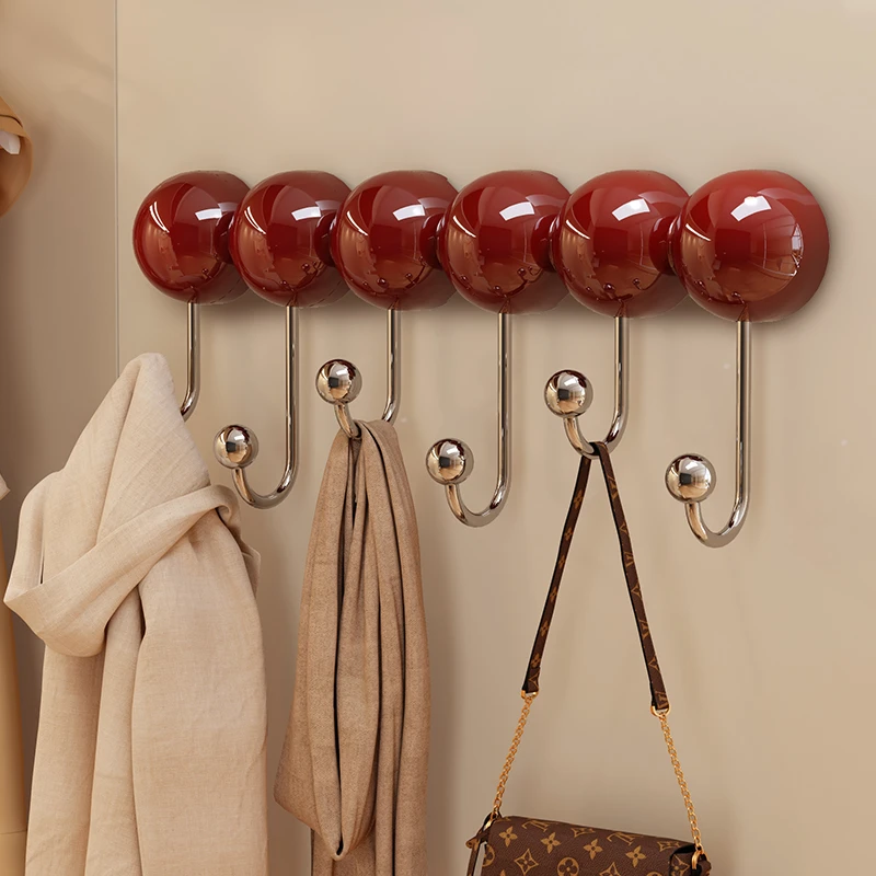 【支点佳居】多巴胺吸盘挂钩强力粘胶免打孔入户门包包衣服挂衣钩