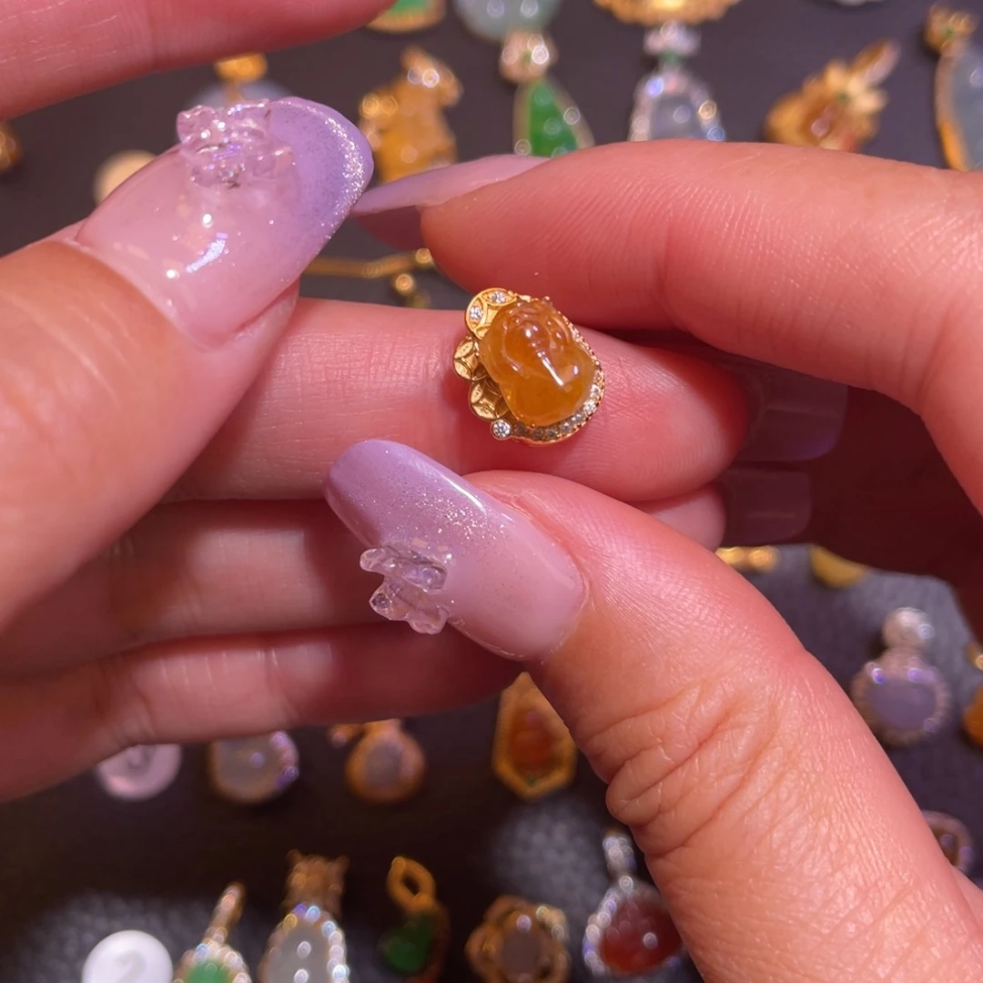 翡翠银S925镶嵌颈饰