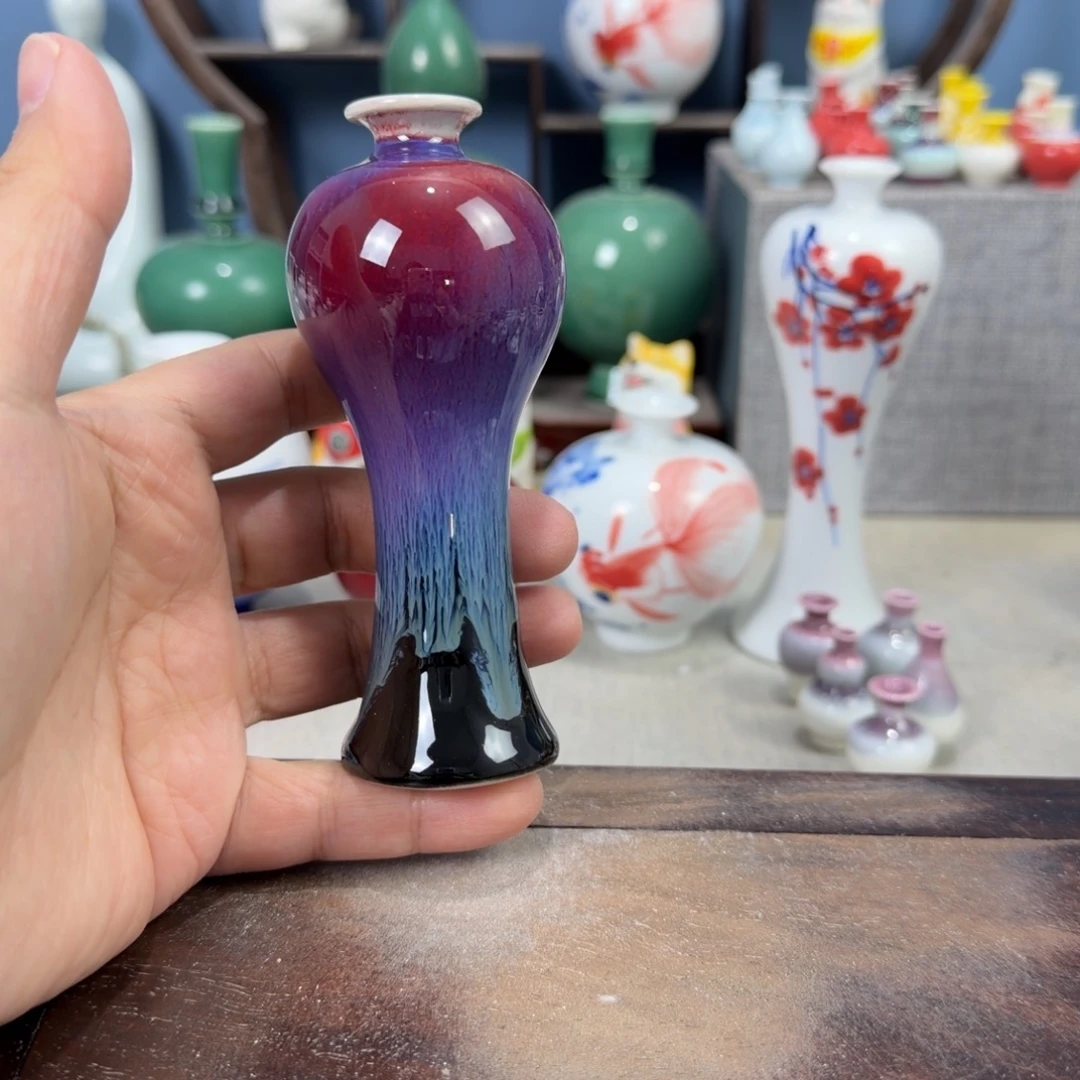 陶瓷手工小花器摆件