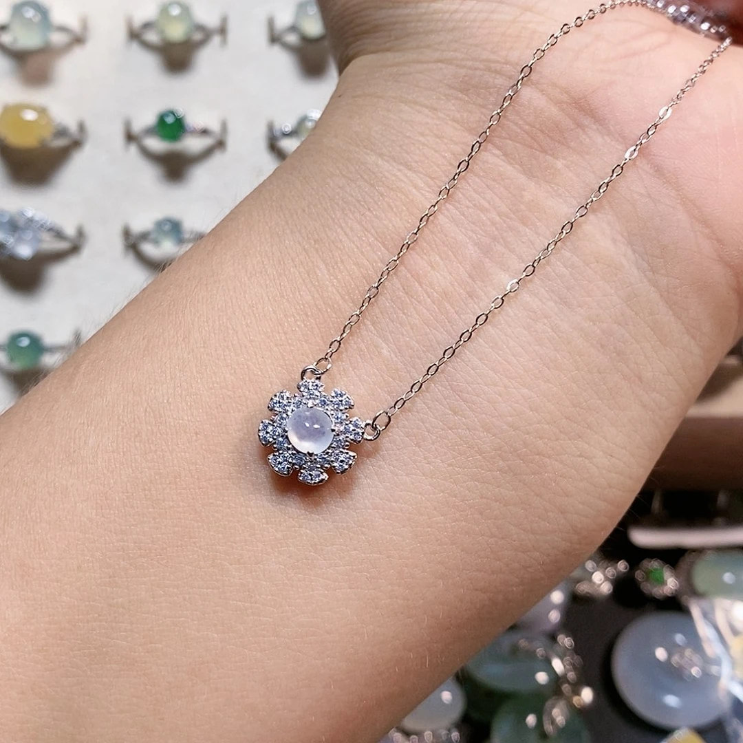 翡翠银S925镶嵌戒指