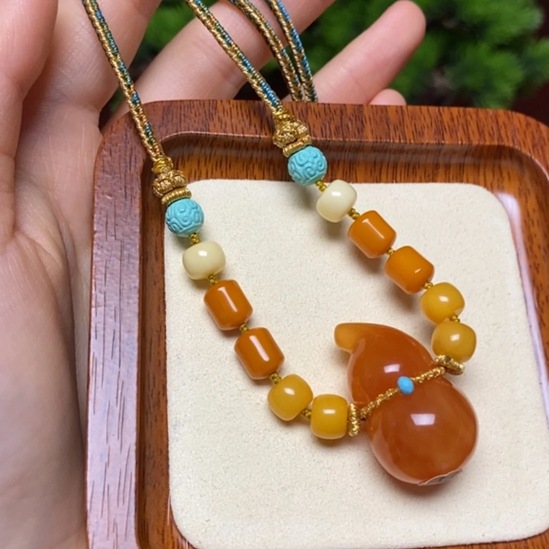 【闪购商品】蜜蜡颈饰未镶嵌项链