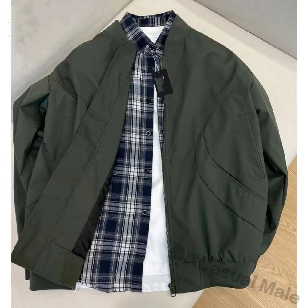 春季休闲男装棒潮牌美式百搭修身宽松飞行员复古简约春秋季街头