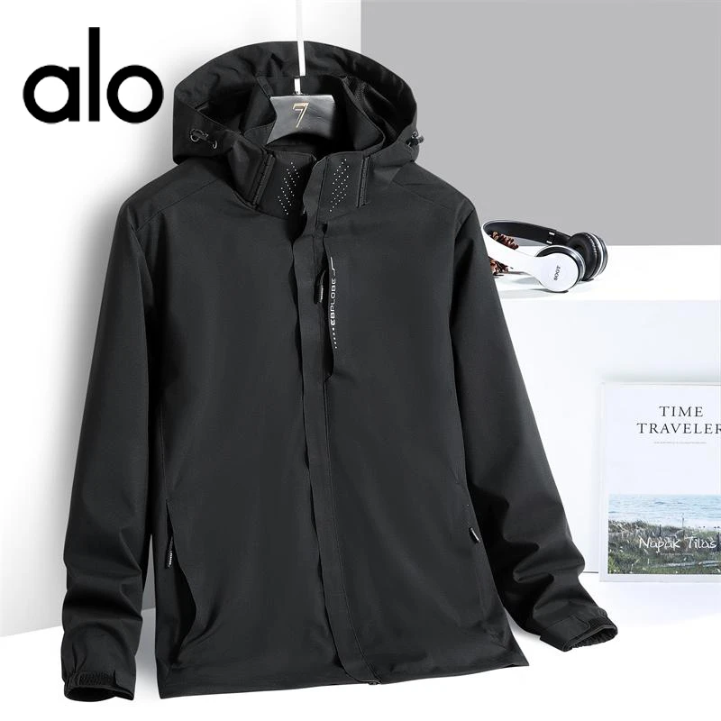 alo冲锋衣秋男百搭三防今年北欧防风防水户外外套夹克情侣款女生