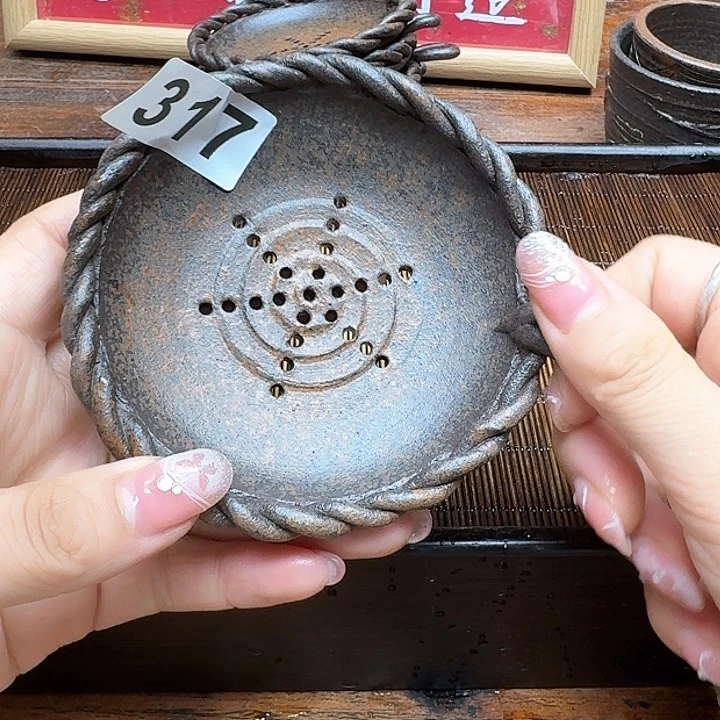 纯手工制作粗陶茶具