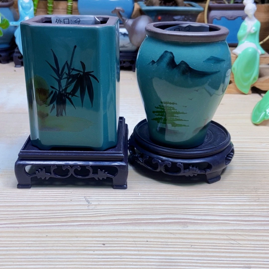 瓷片陶瓷花盆陶瓷艺术