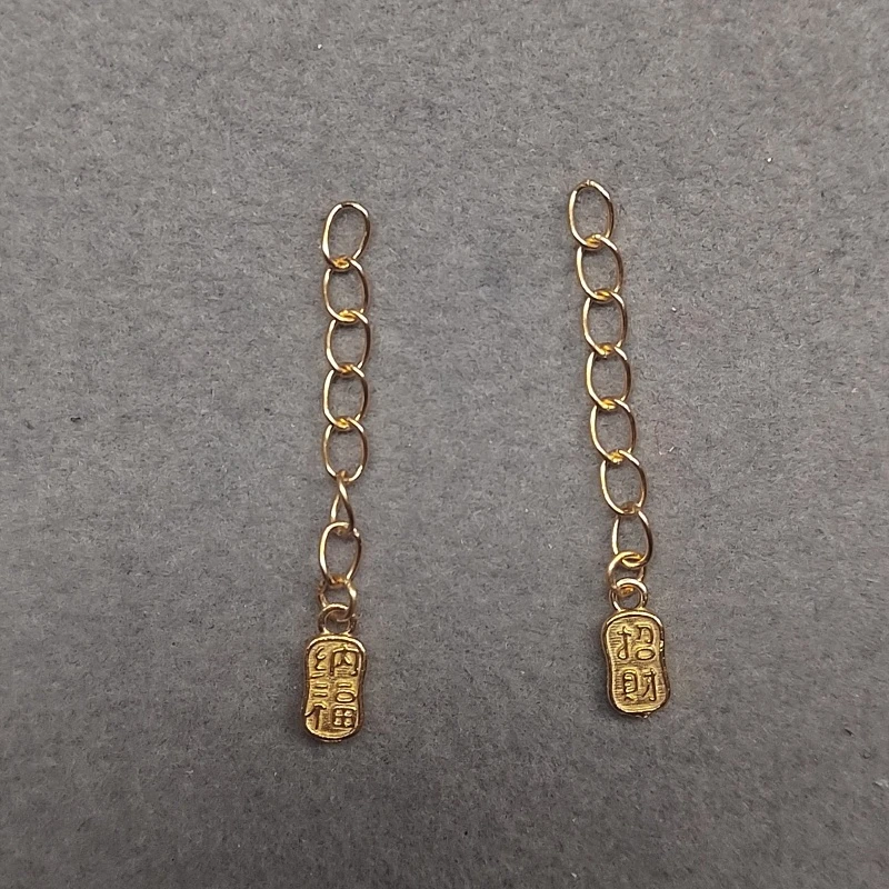 925银银制品 【发1条】A款招财纳福延长链  PJ499