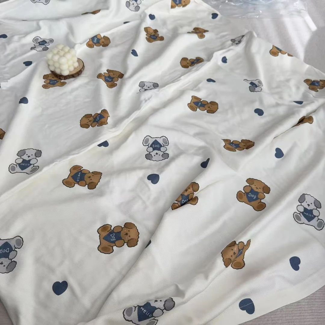 儿童小盖毯 洋气十足亲肤透气夏季凉感裸睡盖毯缩水后