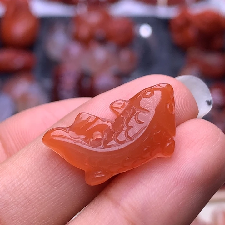 未镶嵌南红南红玛瑙锦鲤