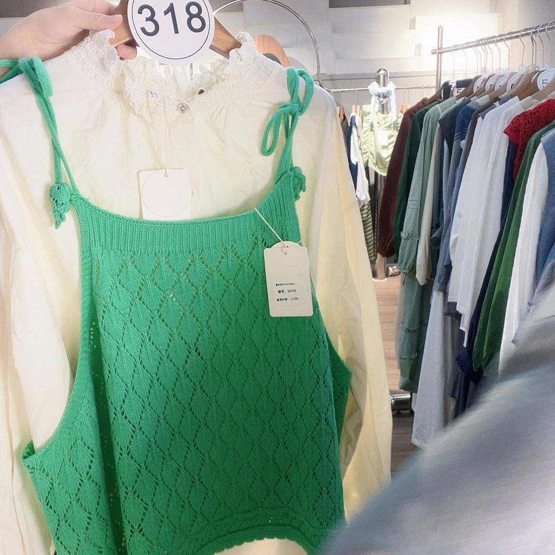 马甲衬衣上衣两件套