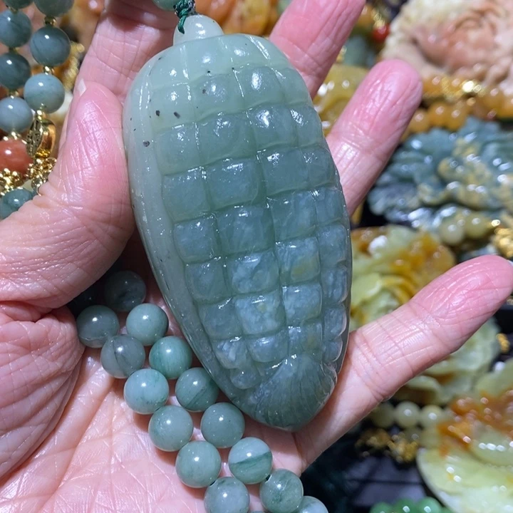 岫玉岫玉吊坠未镶嵌