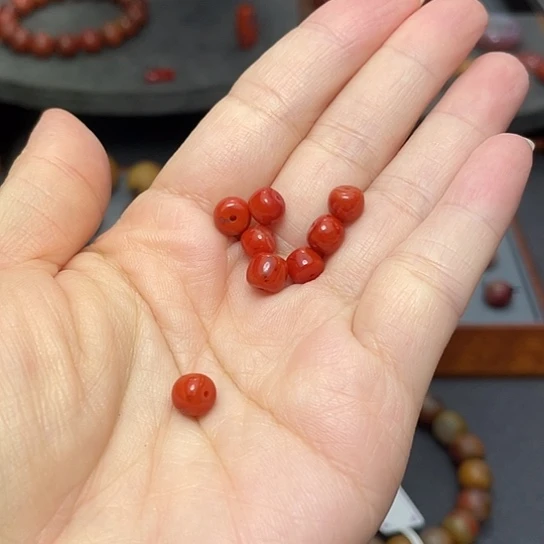 南红玛瑙单珠6mm多样性发1未镶嵌