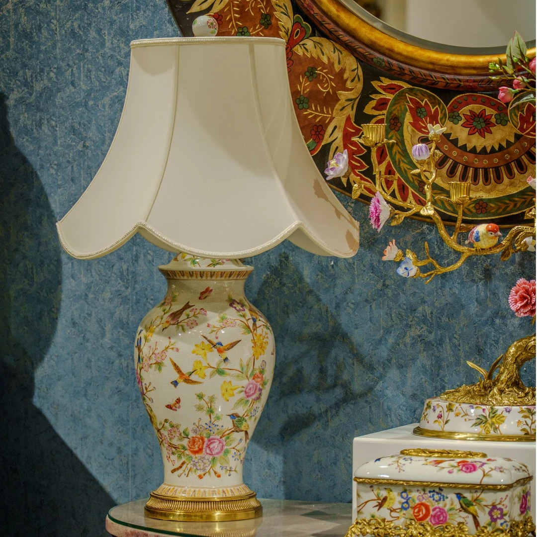 castilian/卡斯特兰欧美法式春色满园系列台灯卧室台灯客厅摆件