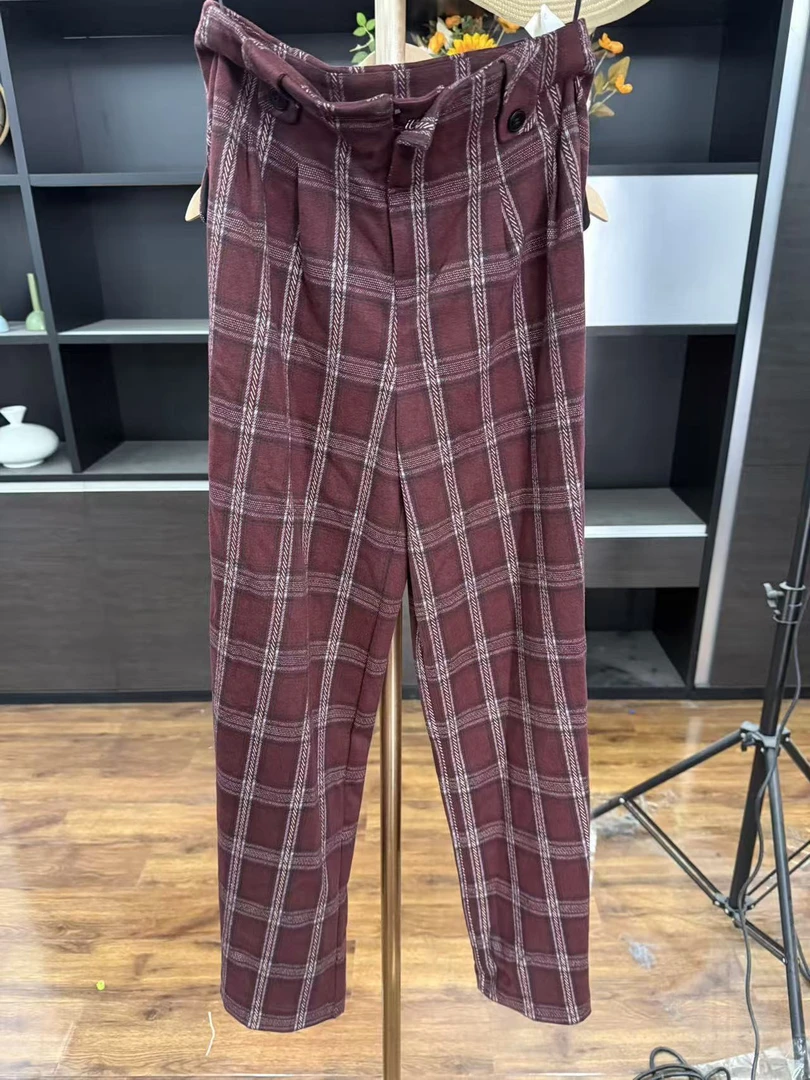 【娟子私服】3F797休闲阔腿裤百搭厚款高腰休闲裤直筒女士潮流休闲