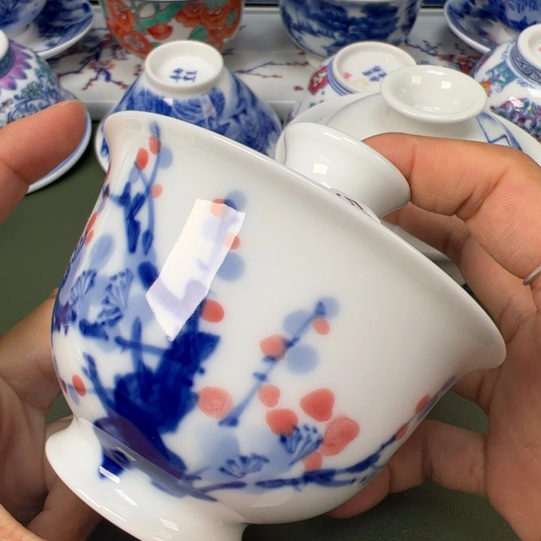 陶瓷景德镇纯手工纯手绘茶具木木59