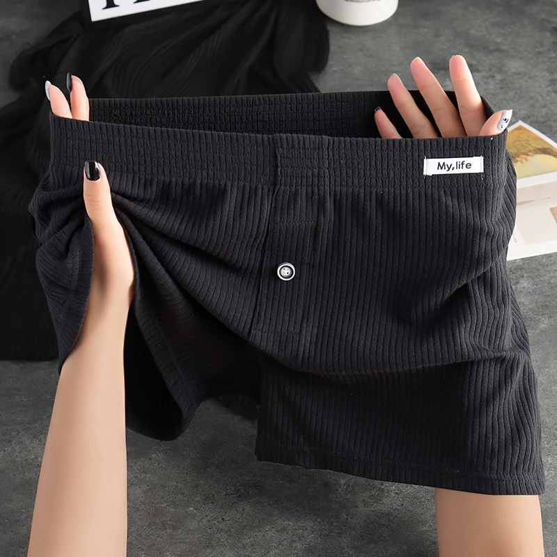 宽松潮流男士内裤男款平角裤时尚性感条纹大码个性阿罗裤四角短裤