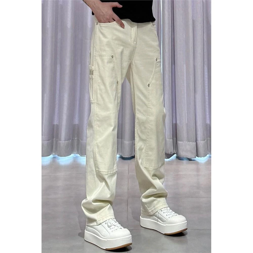 美式设计感牛仔裤男春秋新款欧货潮牌百搭休闲裤轻奢宽松直筒长裤