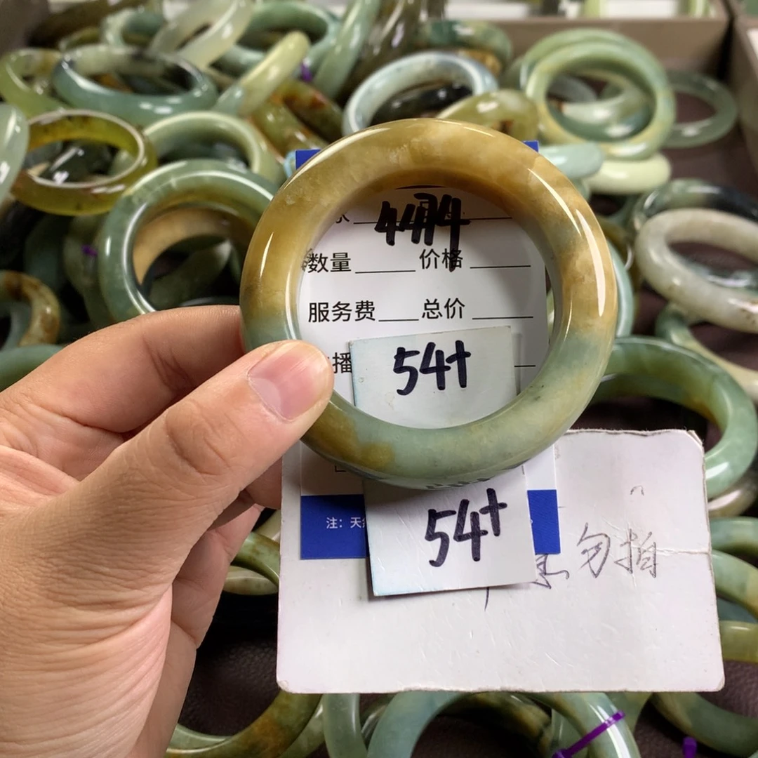 蛇纹石玉未镶嵌手镯4474