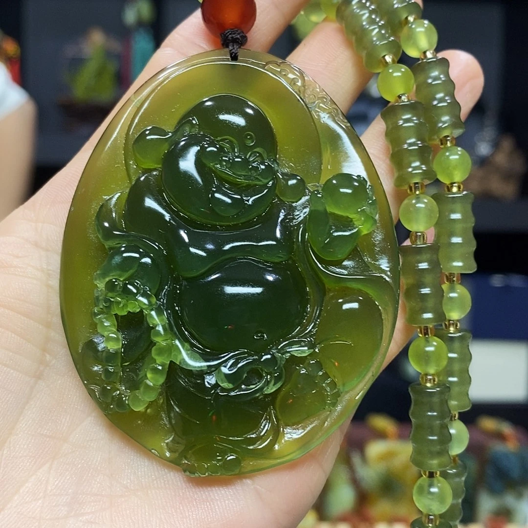 未镶嵌岫玉挂件吊坠