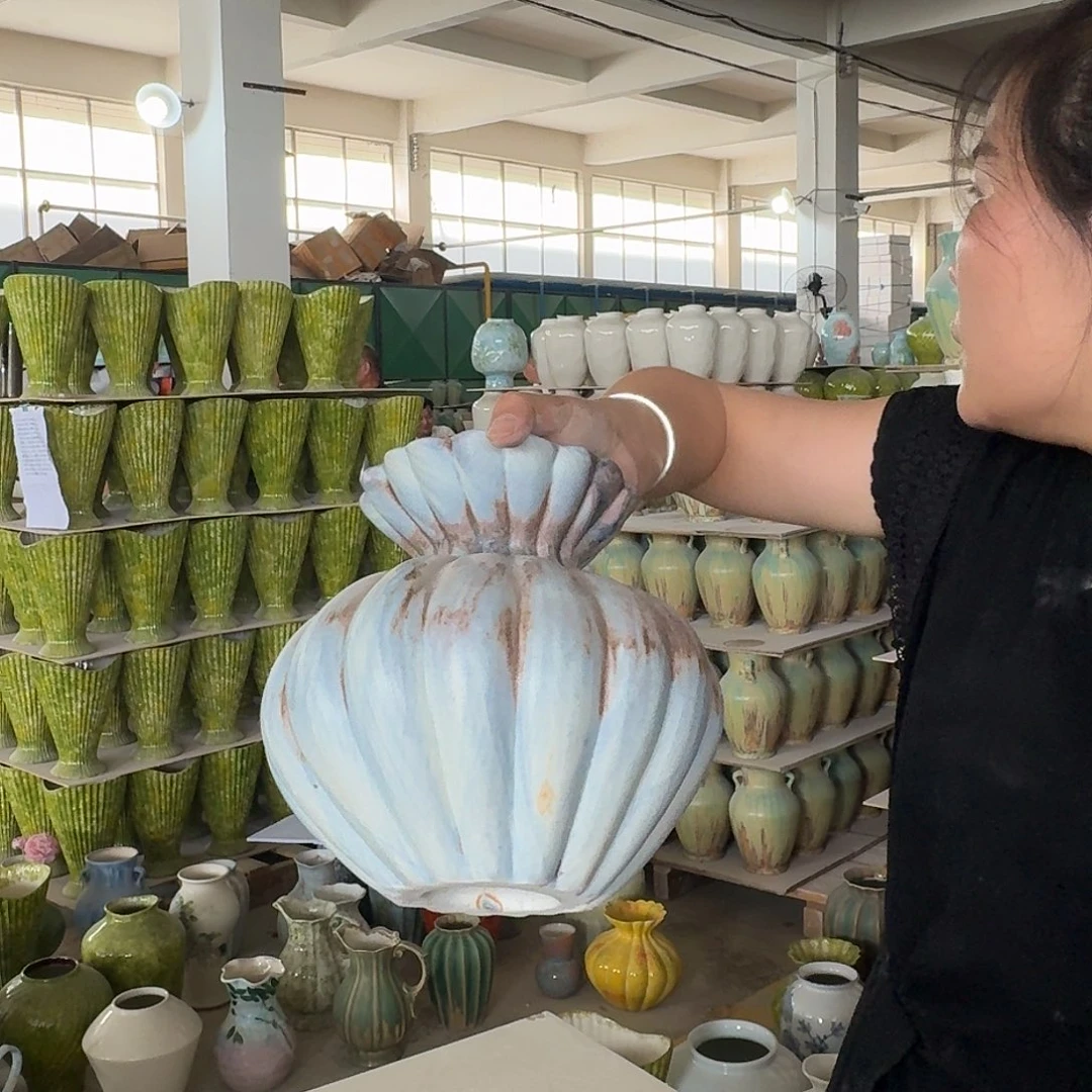 景德镇陶瓷花瓶高23