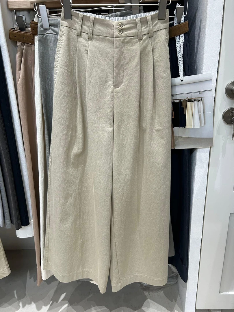35018YY家春季新款休闲阔腿裤