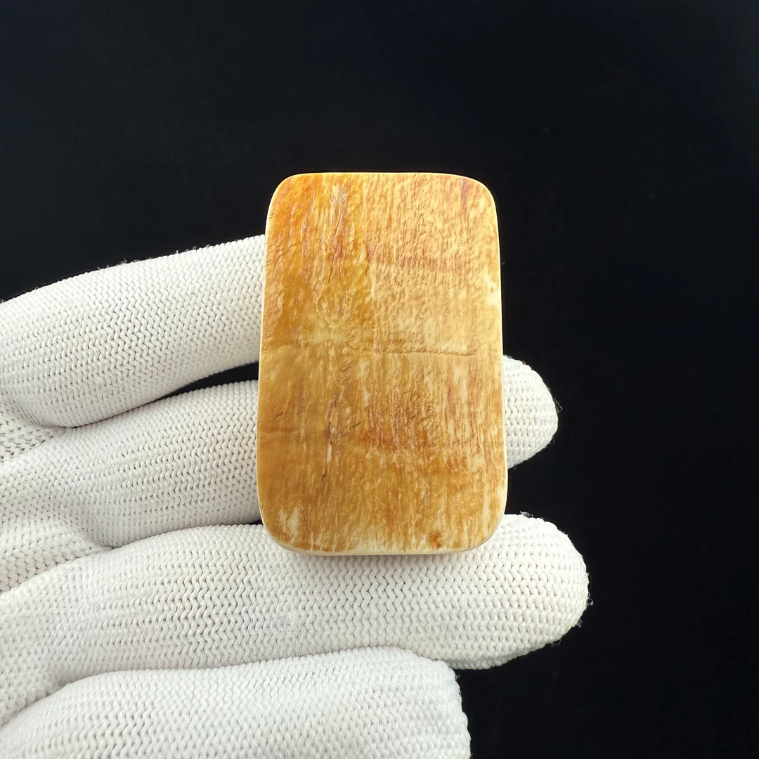 E24-35天然猛犸牙 肥皂28.5*45*18mm支持复检假一罚十