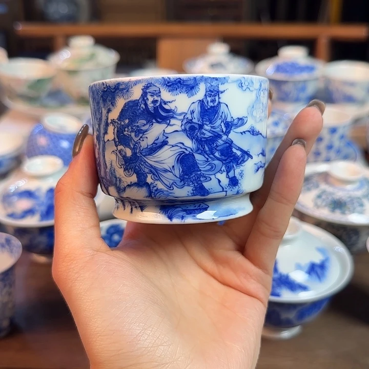 名窑口 三国马蹄杯欧阳娇