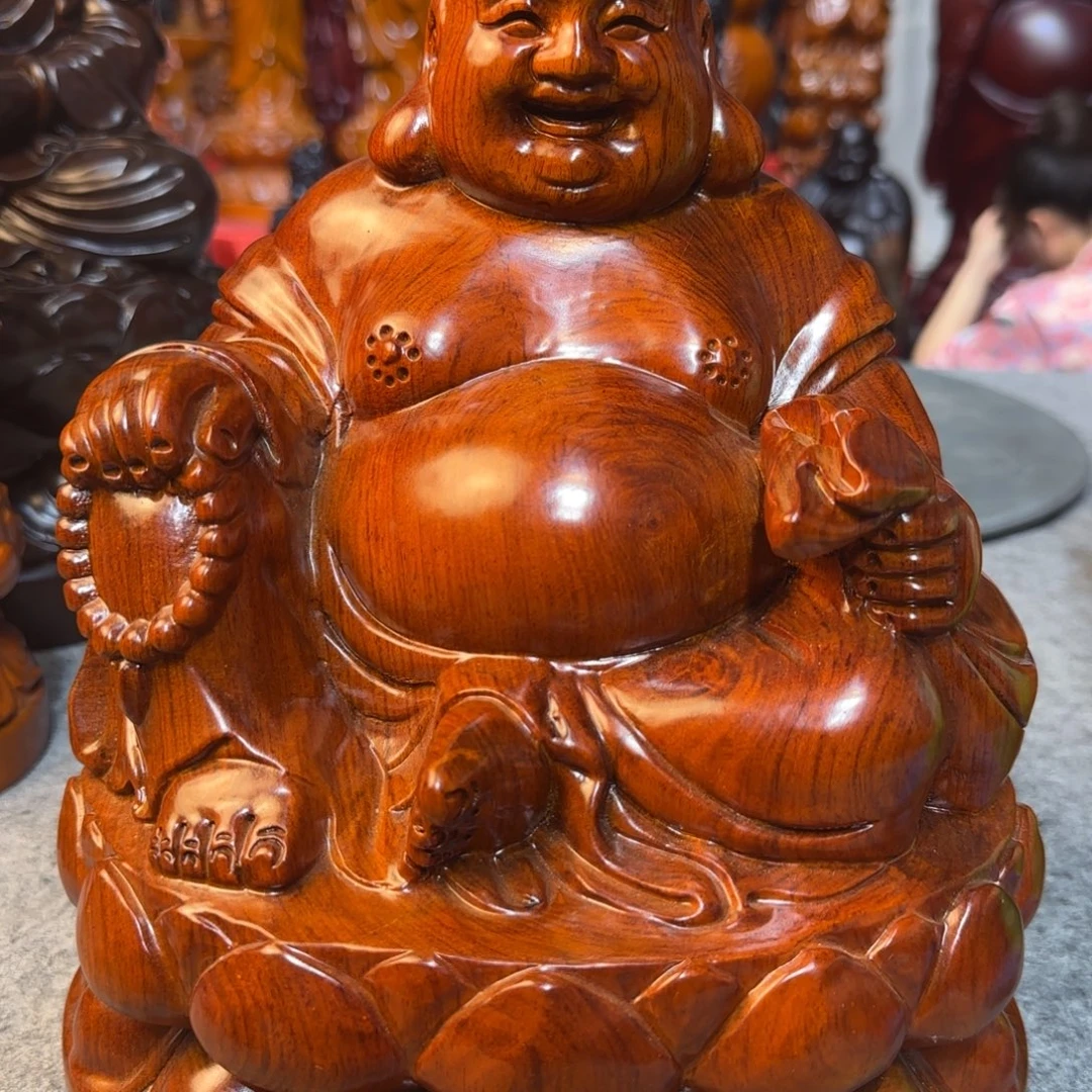 花梨木类30公分巴西花梨木弥勒佛