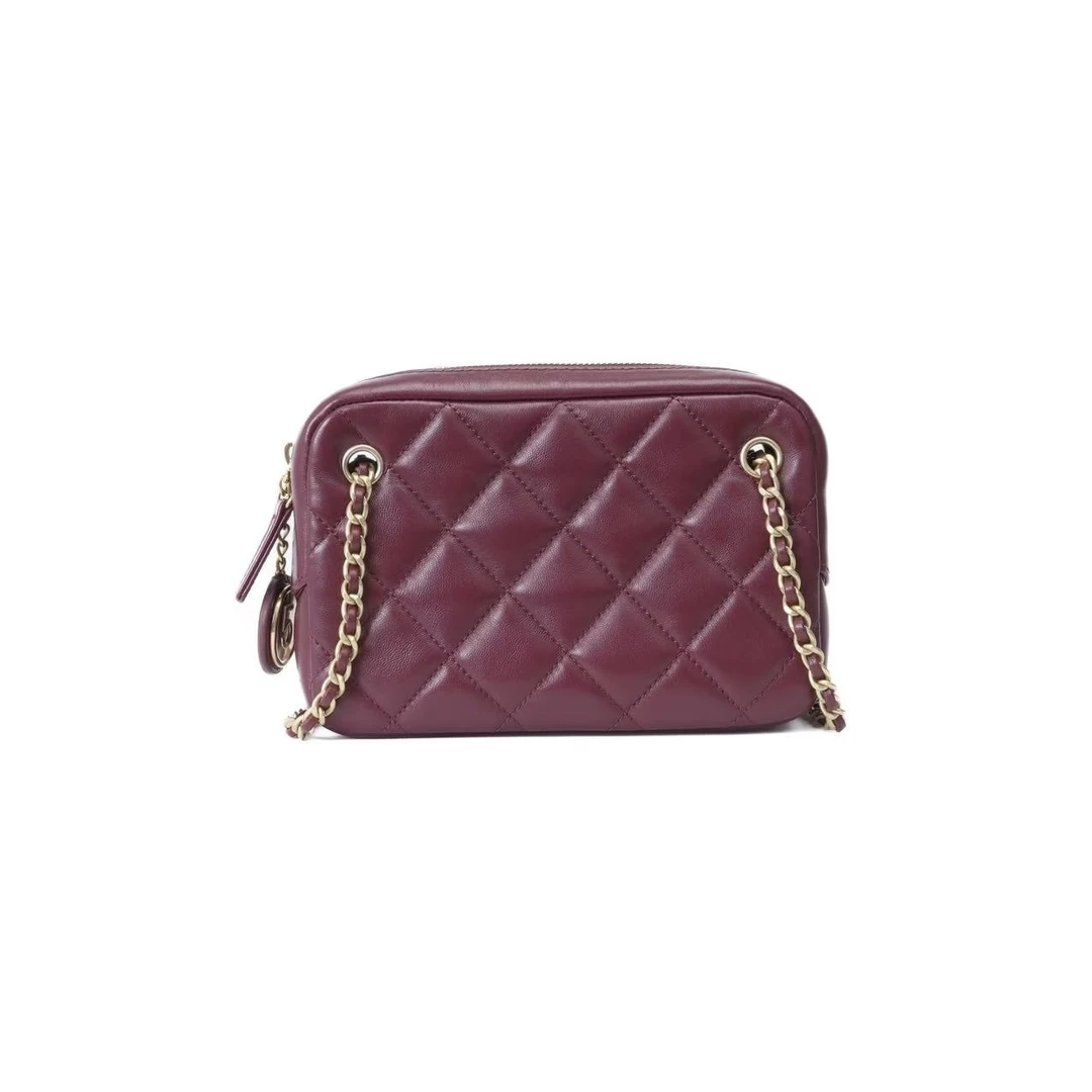 【24K相机包】小香经典萎格纹单肩斜跨女包