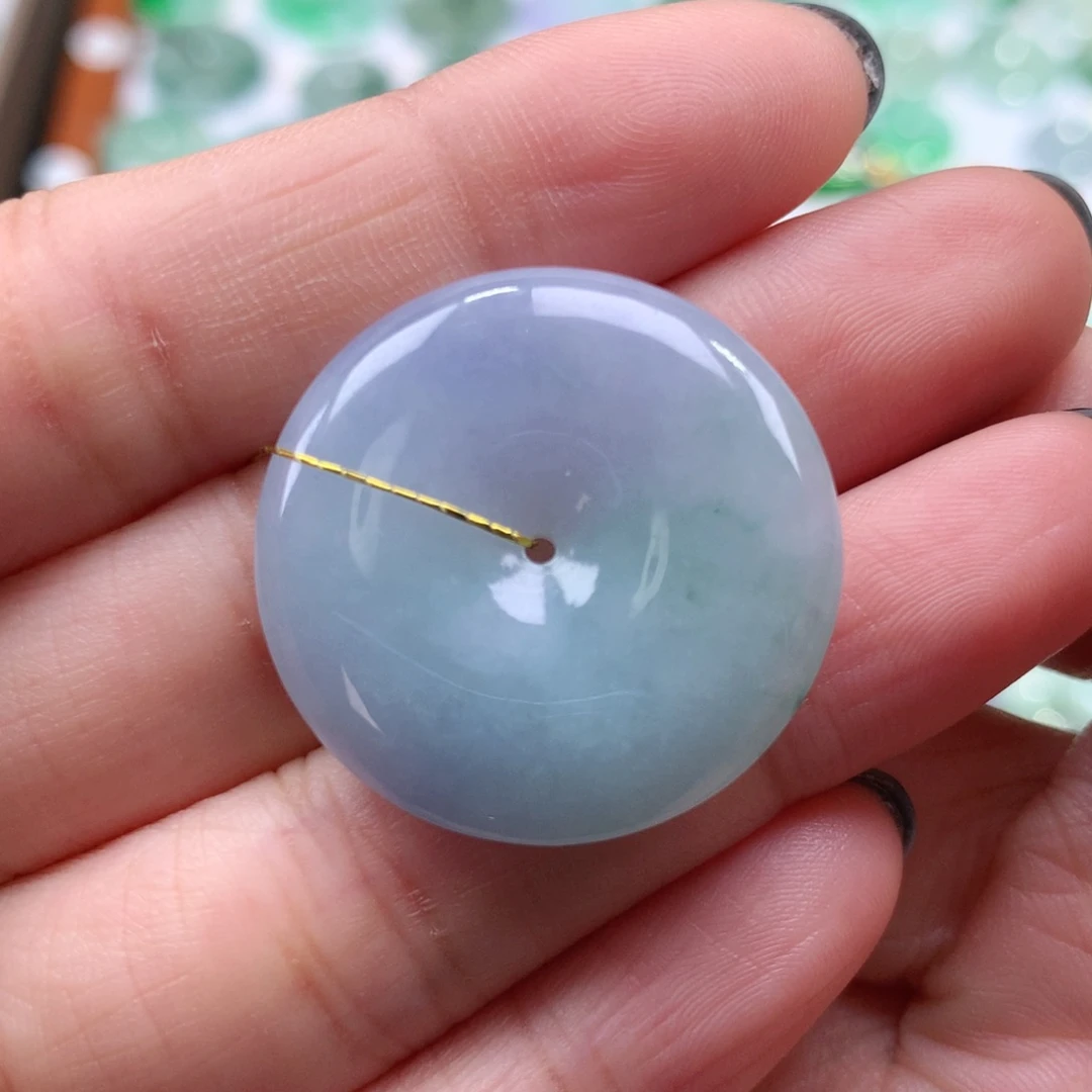 翡翠吊坠(不含链)未镶嵌平安扣