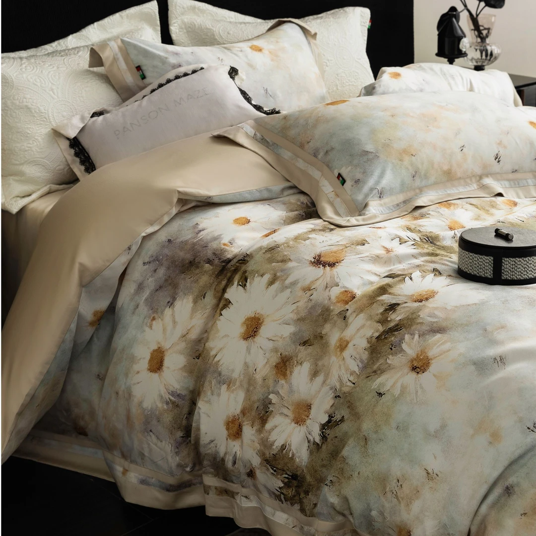 【新品首发】向阳花开 超细旦天丝棉四件套印花高级轻奢床上用品