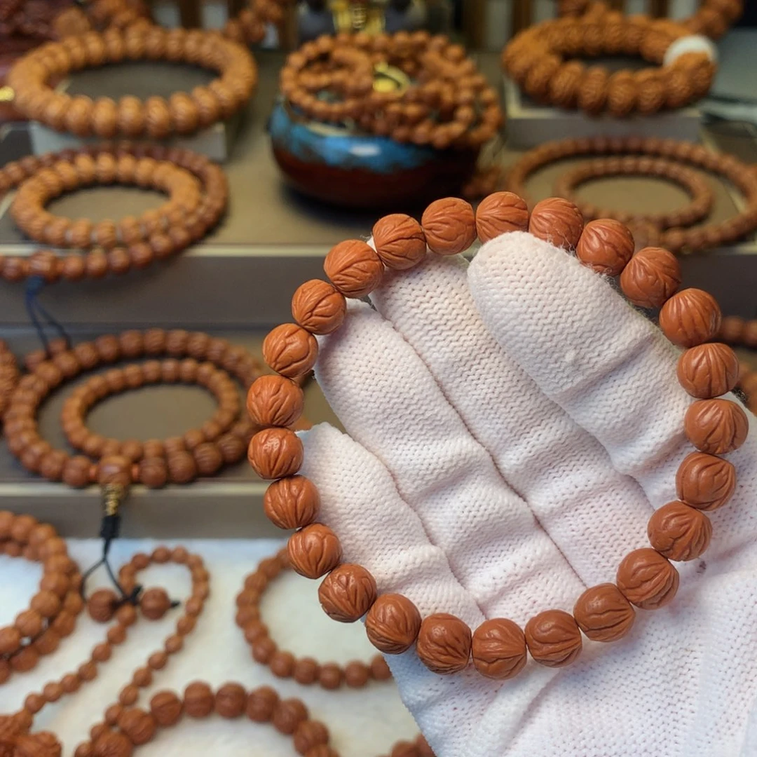 方***哥手串桃核秦岭龙纹