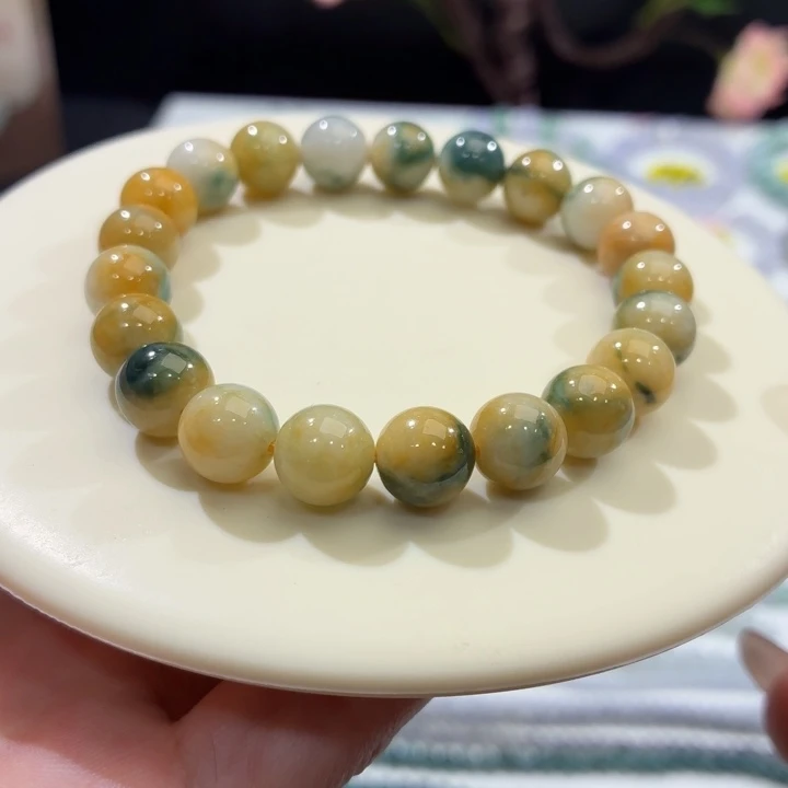 翡翠未镶嵌手链卡9.6福利款