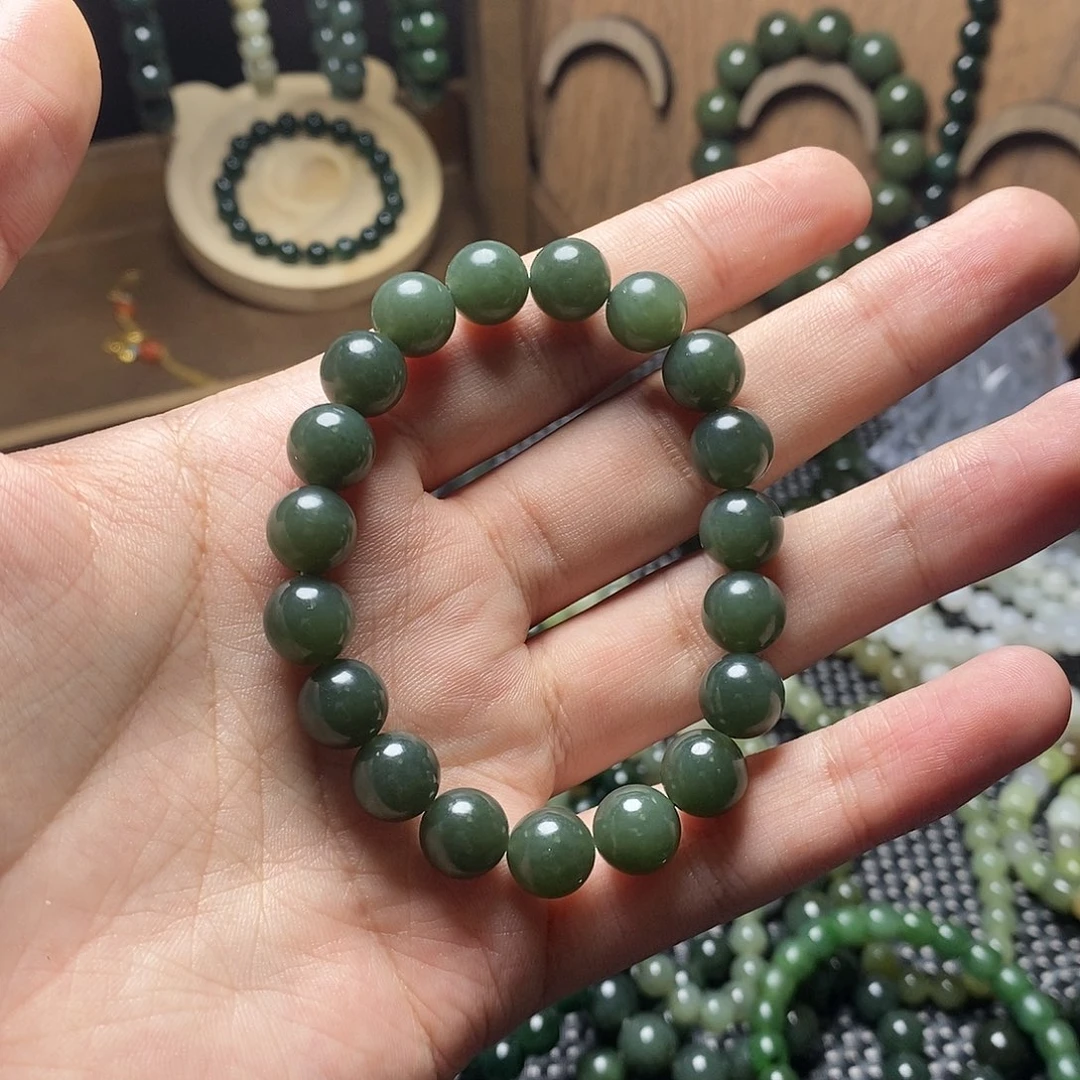 和田玉未镶嵌手串