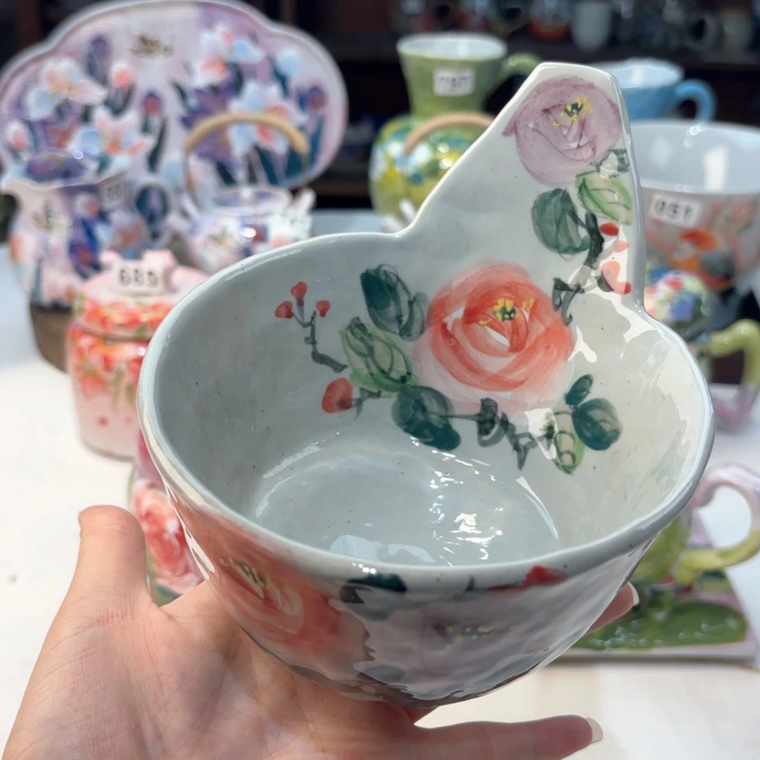 景德镇手绘高温釉下彩陶瓷茶具