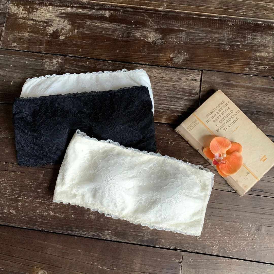 安妮不火【抹胸塞纳白露庭】微胖大码抹胸百搭蕾丝设计款A251B0114