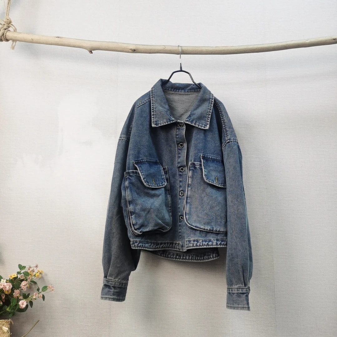 儒品素衣280牛仔休闲短外套