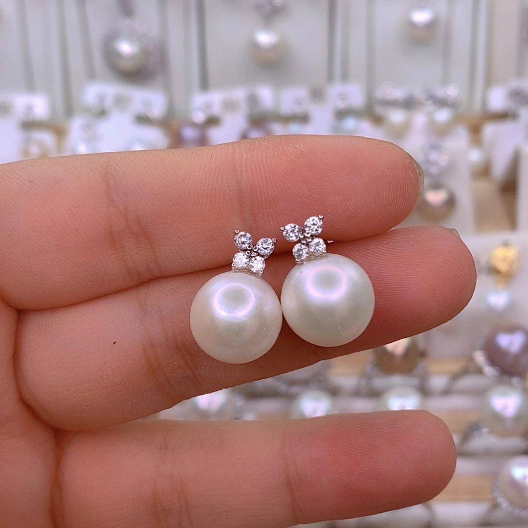 淡水珍珠银S925镶嵌颈饰