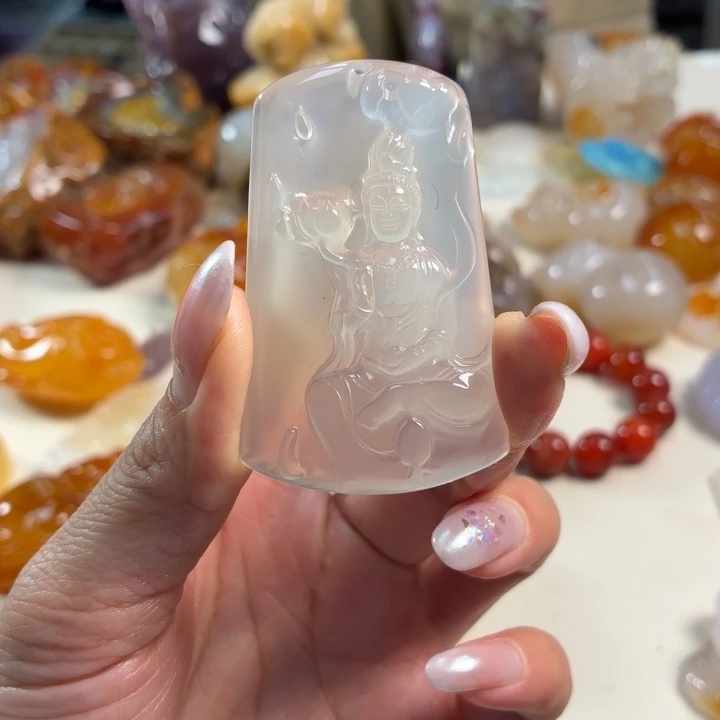 玛瑙/玉髓未镶嵌吊坠(不含链)