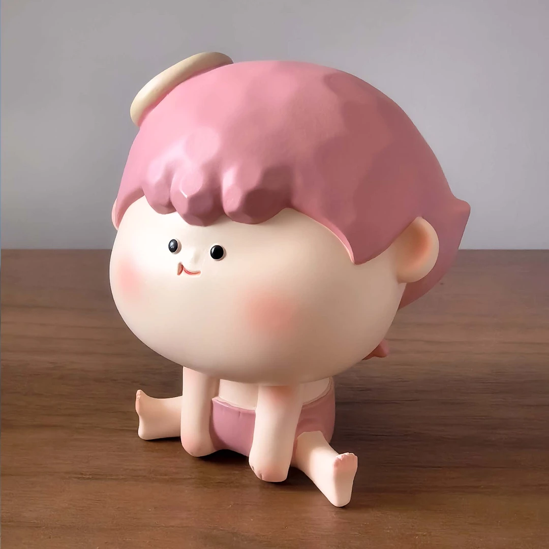 定制木雕天使莉莉丝450克重DIY手作