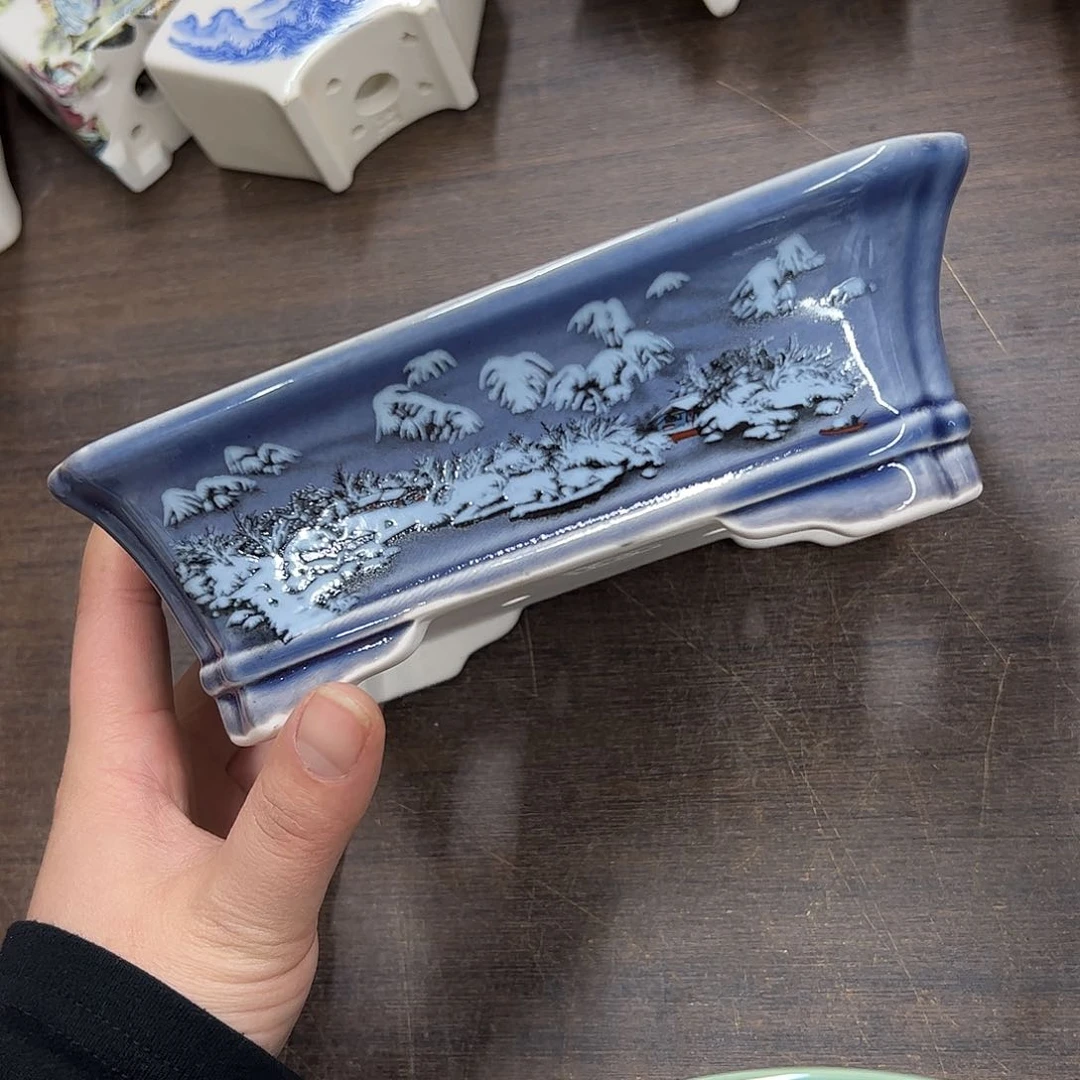 紫砂花盆630号微瑕18/15/6cm