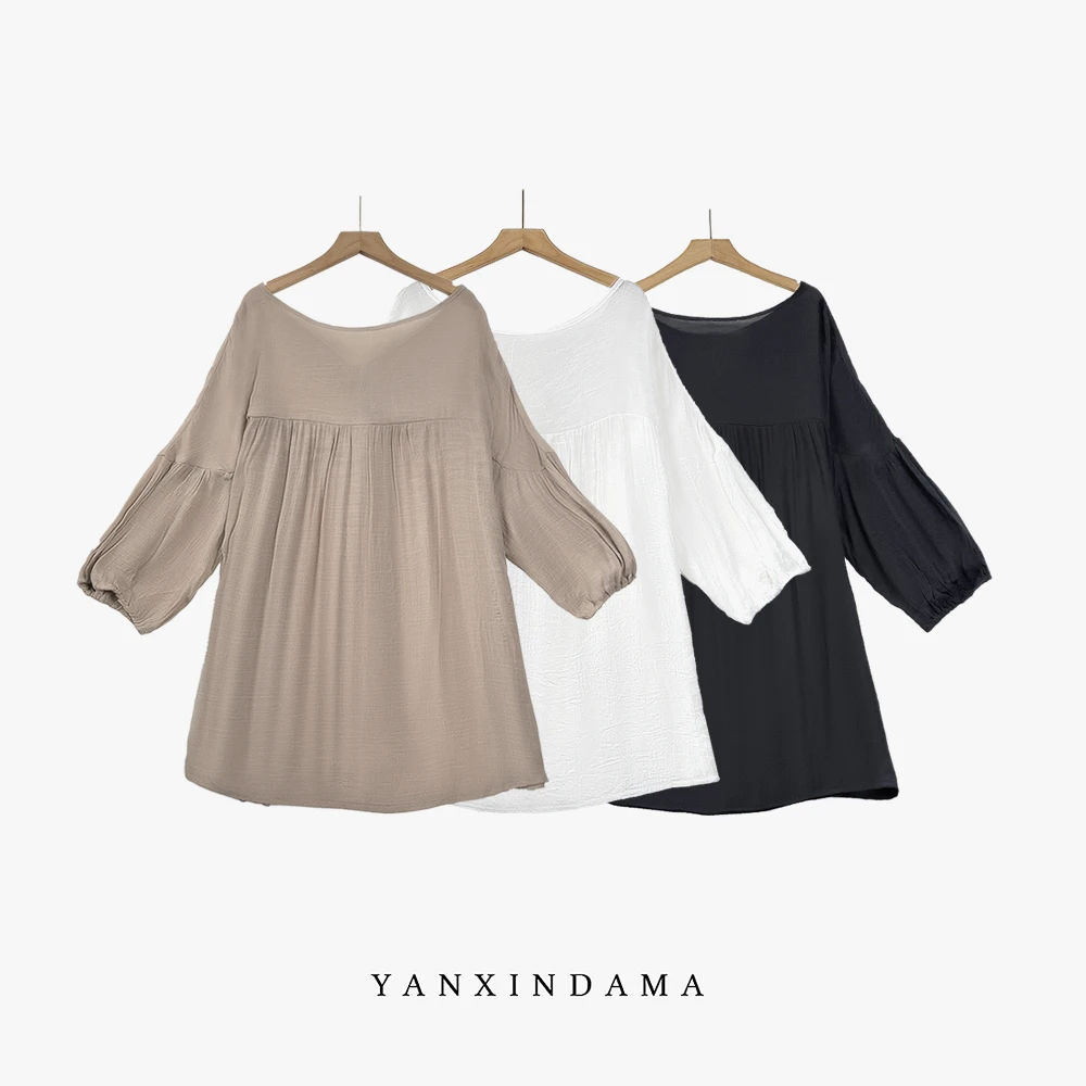 大码女装300斤胖MM时尚宽松显瘦中长款衬衫透视外穿上衣82273