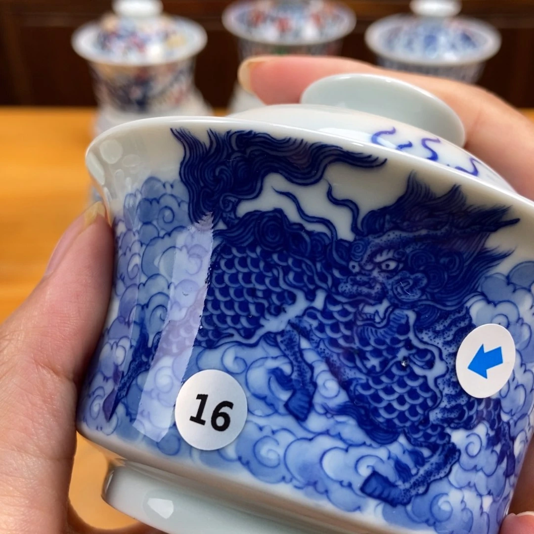 手绘现代茶具非古董